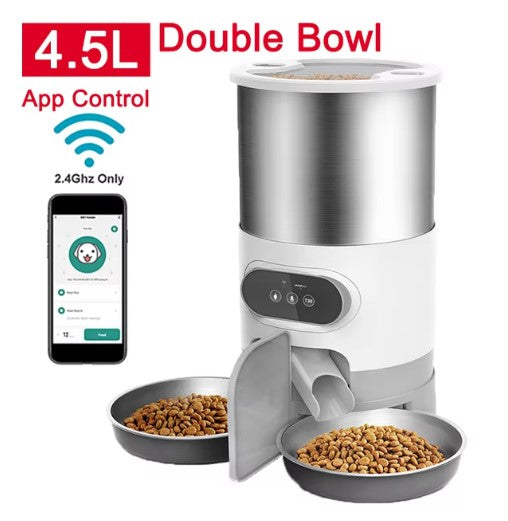 Guardian Paws™ Elite WiFi Dual-Bowl Smart Feeder