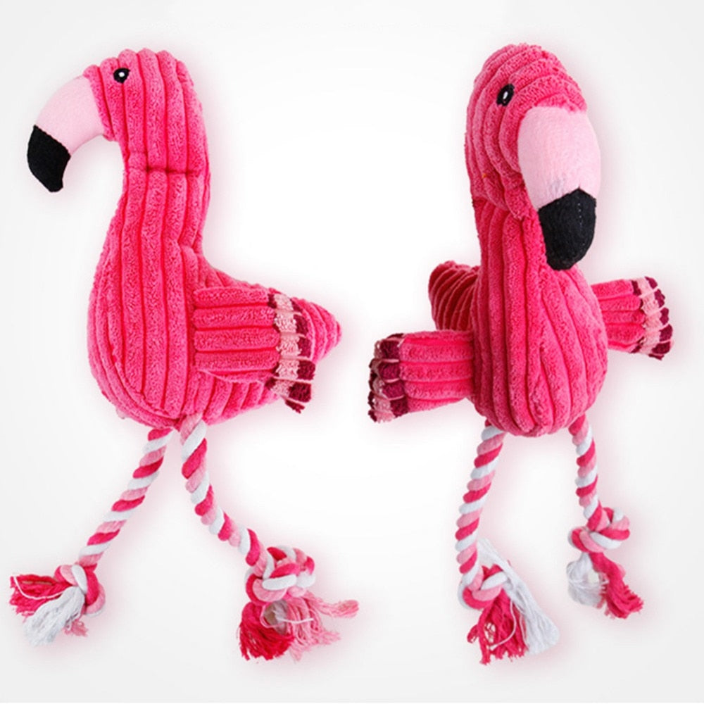 Guardian Paws™ Tough-Tug Flamingo: Corduroy Chew Toy