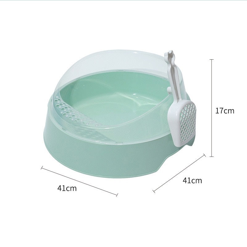 Guardian Paws™ Vista: Semi-Enclosed Modern Litter Station