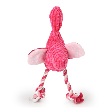 Guardian Paws™ Tough-Tug Flamingo: Corduroy Chew Toy