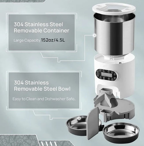 Guardian Paws™ Elite WiFi Dual-Bowl Smart Feeder