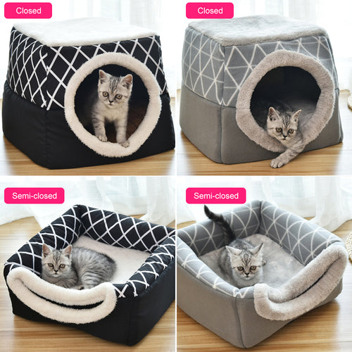 The CloudCabin™ 2-in-1 Foldable Pet Villa
