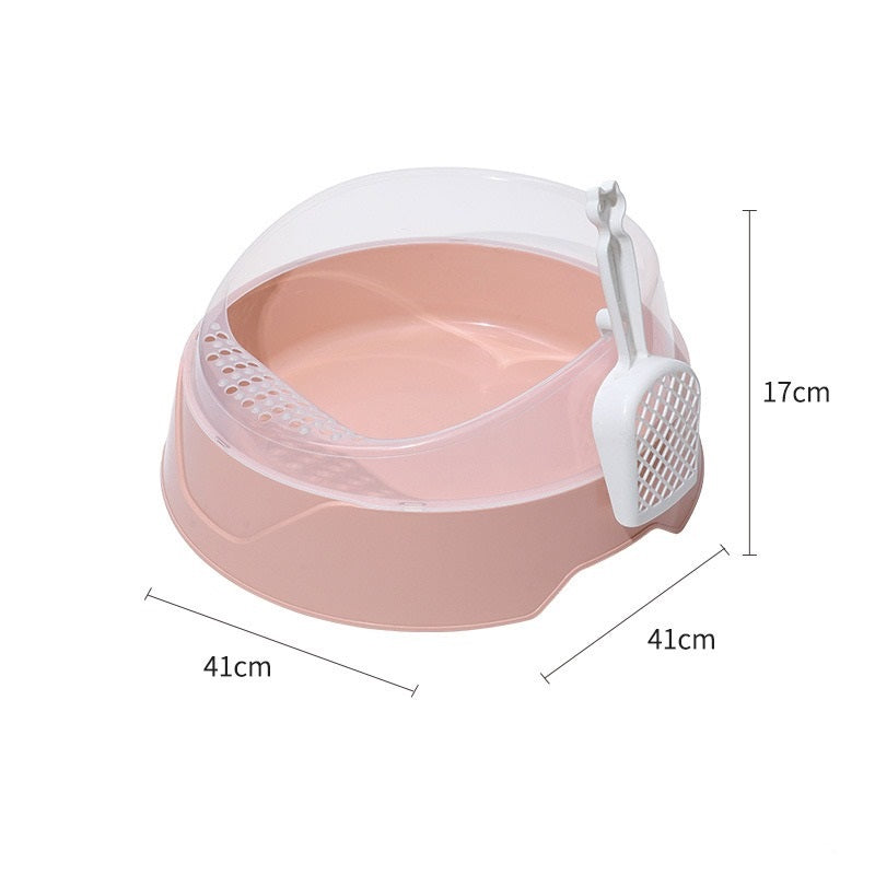 Guardian Paws™ Vista: Semi-Enclosed Modern Litter Station